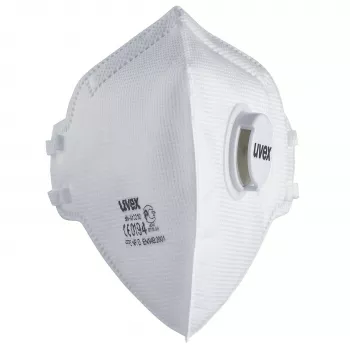 uvex silv-Air classic 3310 FFP3 respirators maska - balta, tekstila galvas saite, PP deguna skava, 1 gabals 8763310