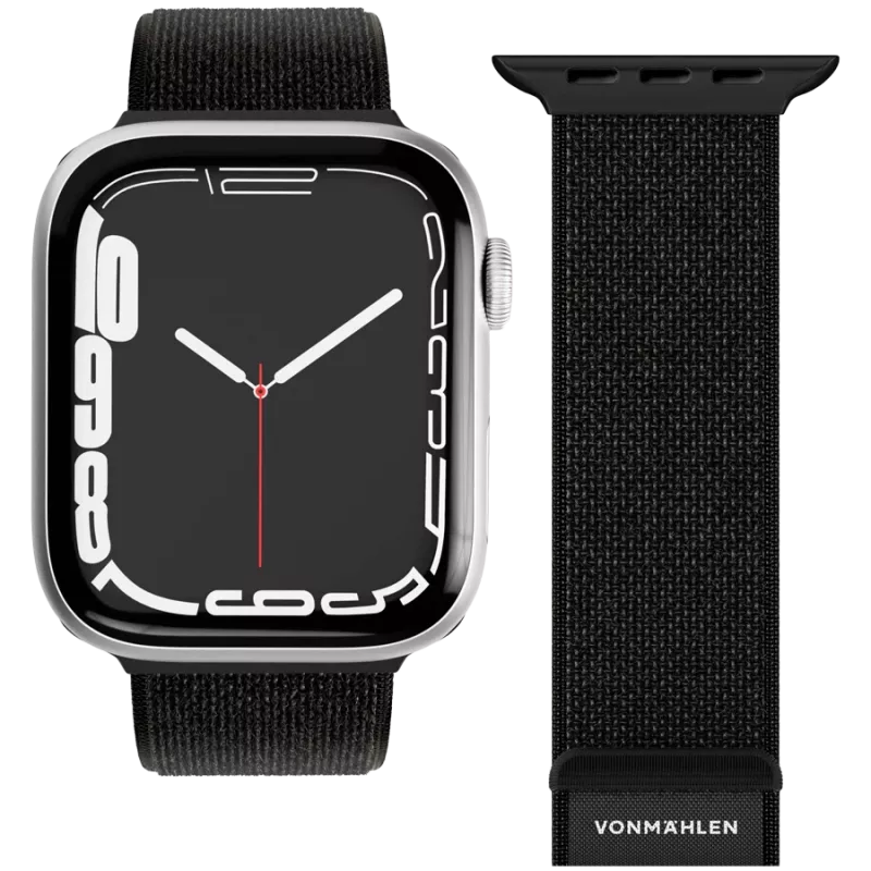 VONMÄHLEN Fitness Loop 2 sporta aproce Apple Watch 44mm, 45mm, 46mm, 49mm - melna
