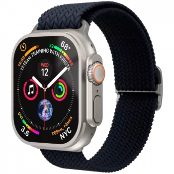 VONMÄHLEN austais cilpiņu siksniņa Apple Watch 44/45/49mm, tumši zila