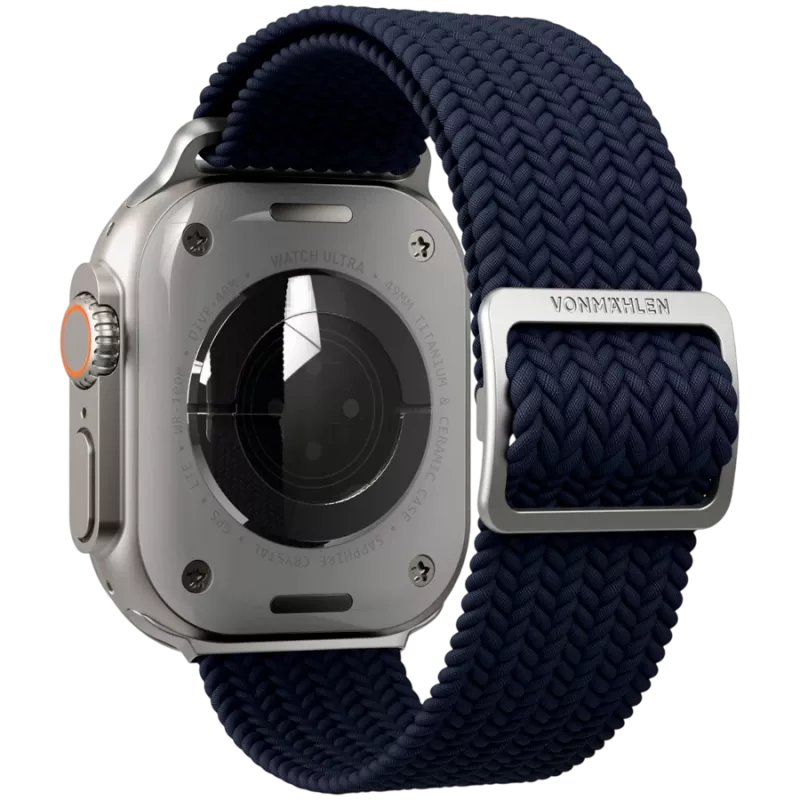 VONMÄHLEN austais cilpiņu siksniņa Apple Watch 44/45/49mm, tumši zila