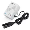 H-Tronic 1114720 Ūdens noplūdes detektors ar ārējo sensoru, kontaktdakšas tipa, 230V AC, skaņas signāls 85 dB, releja izeja, 2m sensora kabelis