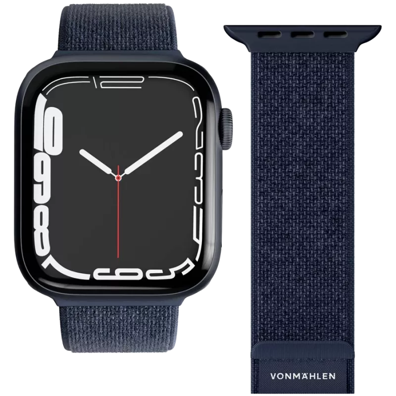 VONMÄHLEN Fitness Loop 2 vied pulksteņa siksniņa Apple Watch 40/41/42mm, tumši zila, One Size