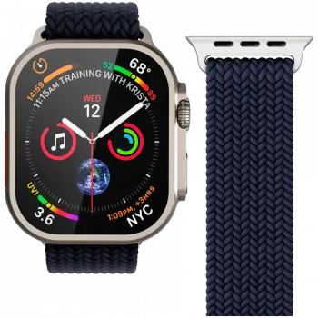 VONMÄHLEN austais cilpiņu siksniņa Apple Watch 40/41/42mm, tumši zila
