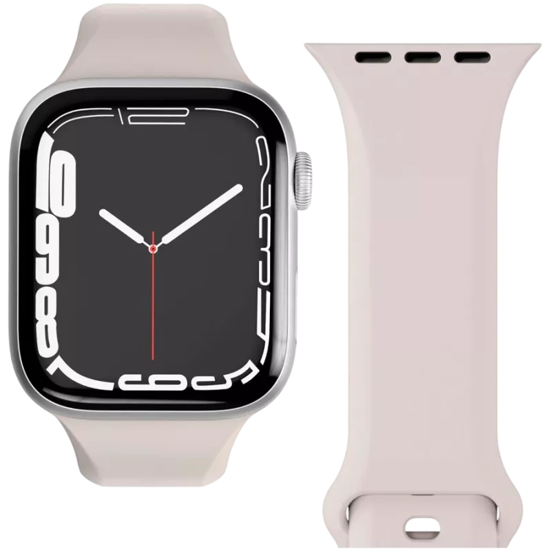 VONMÄHLEN Classic Band 2 Apple Watch 44mm, 45mm, 49mm, One Size, krēmkrāsas