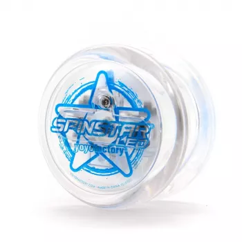 YoYoFactory Spinstar tumsā spīdošs zils iesācēju un vidēja līmeņa jojo