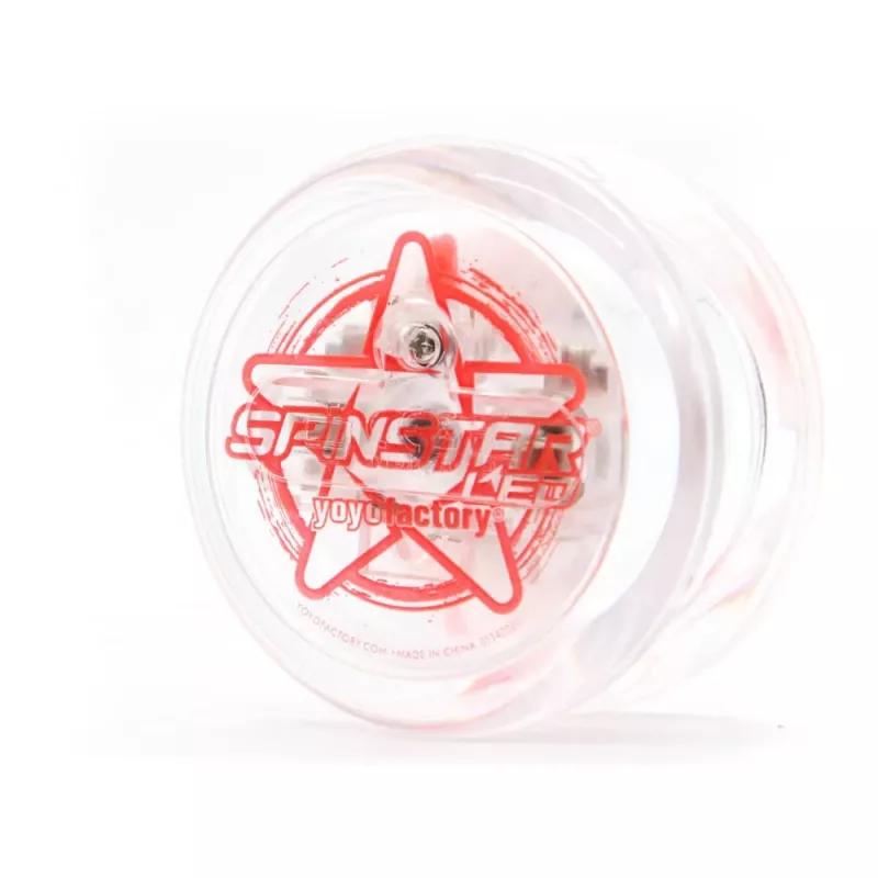 YoYoFactory Spinstar tumsā spīdošs sarkans jojo iesācējiem un vidēja līmeņa lietotājiem