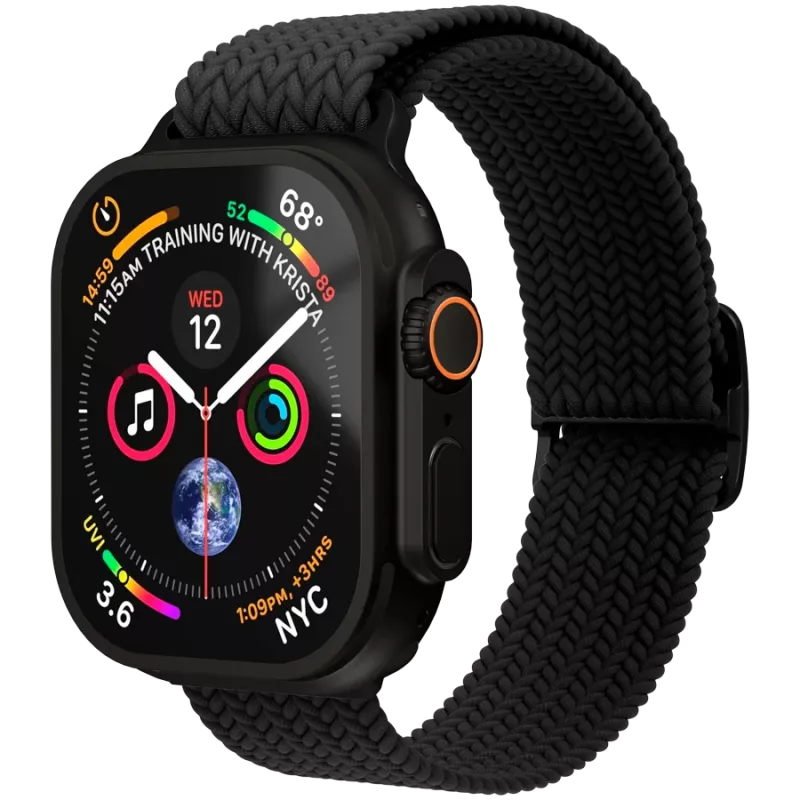 VONMÄHLEN Woven Loop 44, 45, 46, 49mm One Size, All Black