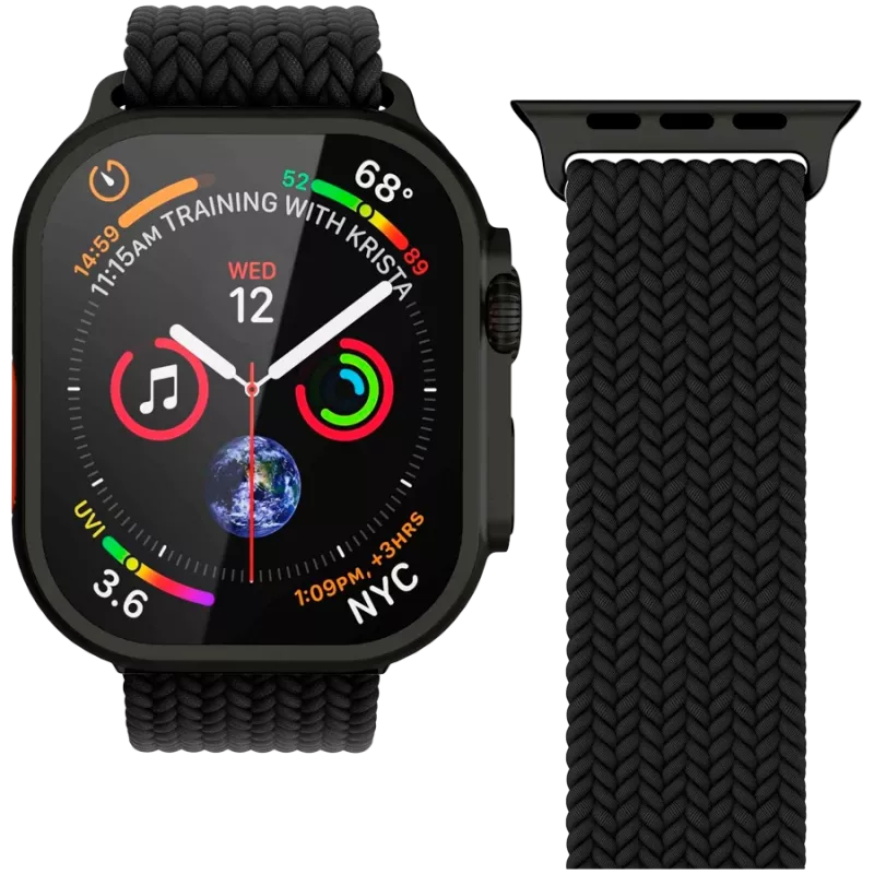 VONMÄHLEN Woven Loop 44, 45, 46, 49mm One Size, All Black