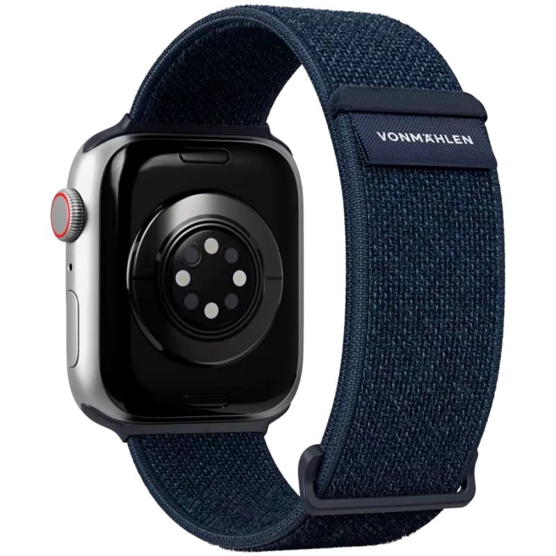 VONMÄHLEN Fitness Loop 2 viedpulksteņa siksniņa 44mm, 45mm, 46mm, 49mm korpusiem, viens izmērs, tumši zila