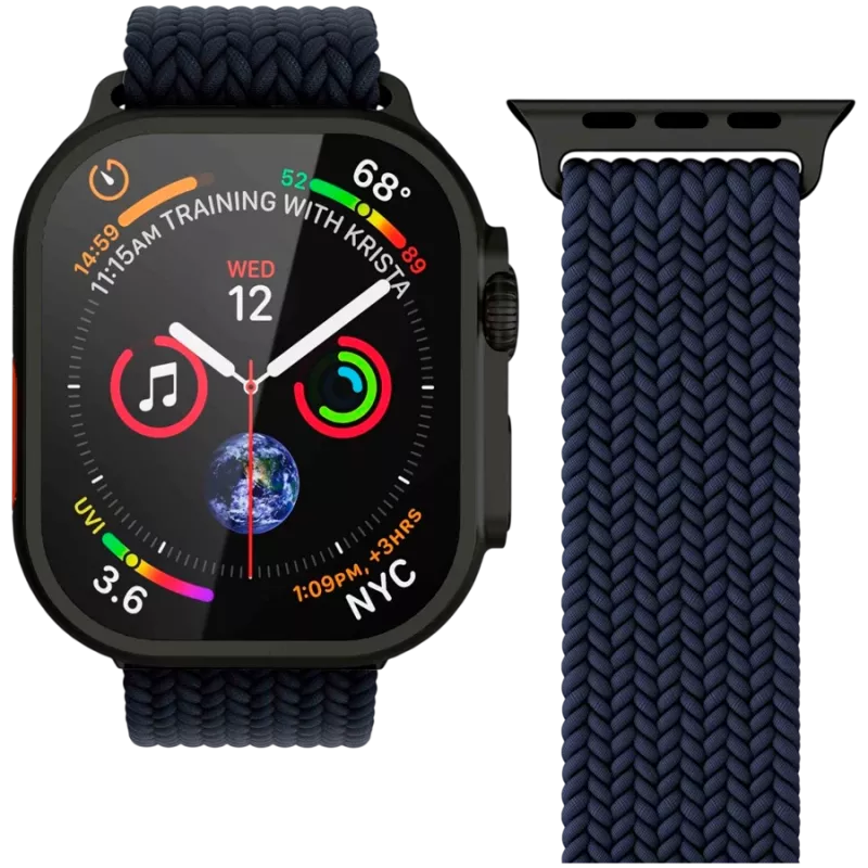 VONMÄHLEN austais cilpa 44/45/46/49mm Apple Watch, Navy Black
