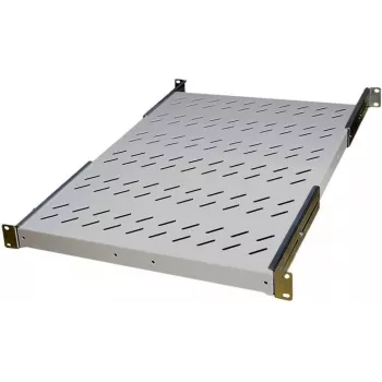 IT-BUDGET 19 inch fiksēts statīva plaukts, 150 kg kravnesība, 650 mm dziļums, gaiši pelēks 90ITB19FBX650G