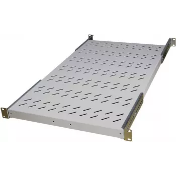 IT-BUDGET 19 inch Fiksēts statīva plaukts / Ierīču paplāte, 150 kg slodzes ietilpība, 750 mm dziļums, gaiši pelēks 90ITB19FBX750G