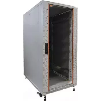 IT-BUDGET 19 inch Servera skapis SRK - 27U - 600x1000 mm - Stikla/Tērauda durvis - Samontēts - Gaiši pelēks 99ITB19SRK27610GGNM