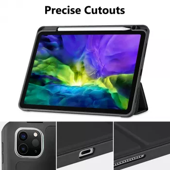 MRDISC Flip vāks Apple iPad Pro M4 - melns TPU MG-FLIPIPADPM4