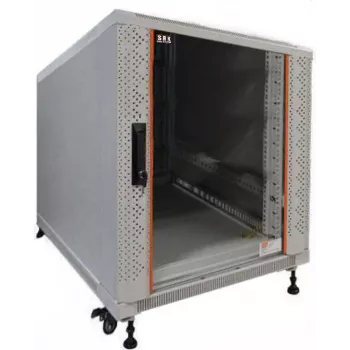 IT-BUDGET 19 inch servera skapis SRK 12U 600x1000 mm gaiši pelēks samontēts 99ITB19SRK12610GGNM