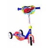 MUUWMI AU 506 KiddyScooter Racing 3 riteņu skrejritenis bērniem no 3 gadu vecuma, zils/sarkans, LED apgaismoti priekšējie riteņi, regulējams stūres stienis 58-68 cm, maks. 20 kg