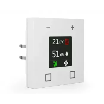 MDT SCN-RTN63S.01 KNX telpas temperatūras regulators ar 2,8 collu TFT displeju, Studio White Glossy