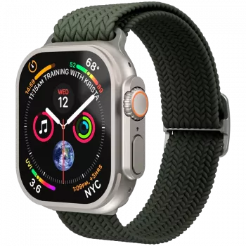 VONMÄHLEN austais cilpiņu aproce Apple Watch 40/41/42mm, olīvu