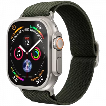 VONMÄHLEN Classic Nylon Loop 44, 45, 46, 49mm One Size, olīvzaļš