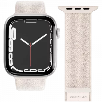 VONMÄHLEN Fitness Loop 2 pulksteņa siksniņa Apple Watch 44/45/46/49mm, krēmkrāsa