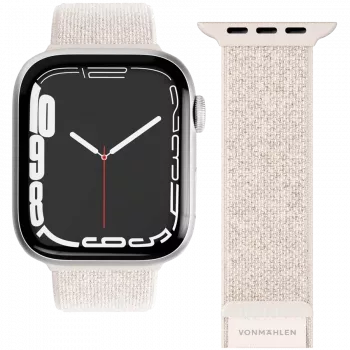 VONMÄHLEN Fitness Loop 2 pulksteņa siksniņa Apple Watch 40/41/42mm, krēmkrāsa