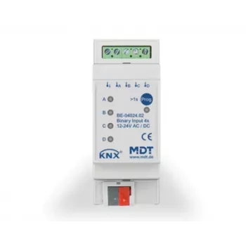 MDT BE-04024.02 Binārais ieeja 4-kārtīga 2TE REG 24V AC/DC