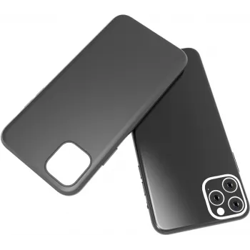 CYOO Premium Apple iPhone 11 Pro vāciņš melns šķidrā silikona cietais apvalks (CY121023)