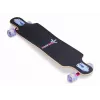 MUUWMI AU 560 Longboard kompaktais kruīza skrituļdēlis, ABEC 7 gultņi, LED apgaismojuma riteņi, 7 kārtu Kanādas kļava
