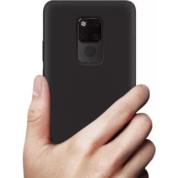 CYOO Premium šķidrā silikona maciņš Huawei Mate 20 Pro - melns