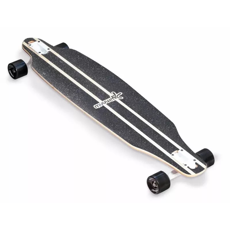 MUUWMI AU 559 Longboard skrituļošanas dēlis, 8 kārtu kļavas klājs, ABEC 7 gultņi, 70mm riteņi, koks