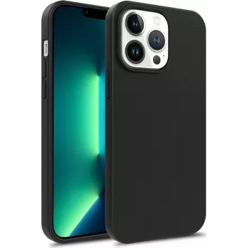 CYOO Premium šķidrā silikona apvalks Apple iPhone 14 Pro Max - melns CY122778