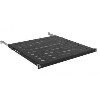 IT-BUDGET 19 inch aprīkojuma plaukts 0,5U augstums 550mm dziļums 80kg slodze melns 12WZ82648004550161