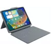 B2Bworkplace Smart izturīgs tastatūras futrālis ar Smart Connector iPad 11 (2025) un 10.9 (2022), pelēks/caurspīdīgs, QWERTZ