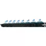 Liebernetz 19 inch 1U statīva ventilatora bloks, horizontāla gaisa ieplūde, 95 m³/h, 12V DC, 34 dB, melns (90LN19LUE1HE8B)