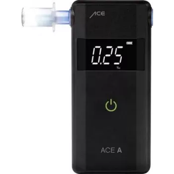 ACE OF SWEDEN ACE A alkometrs melns 0,00 līdz 4,00 ‰ ar trauksmes signālu, displeju, atskaites funkciju 107059