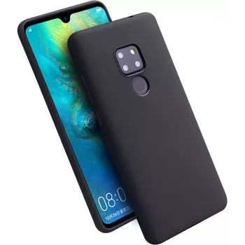 CYOO Premium šķidrā silikona maciņš Huawei Mate 20 - melns