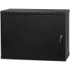 IT-BUDGET 19 inch sienas montāžas sadales skapis, 3U, dziļuma mainīga vertikāla uzstādīšana, 180 mm dziļš, maks. uzstādīšanas dziļums 300 mm, melns 90ITBWV19VTV3S