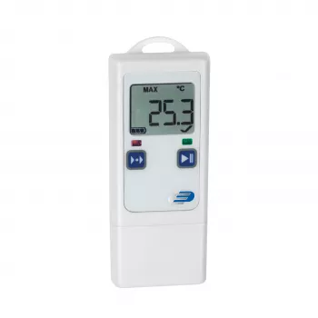 TFA Dostmann LOG40 ISO kalibrēts temperatūras datu reģistrētājs USB PDF, -40 līdz +60 °C