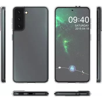 CYOO Ultra plāns silikona vāciņš Samsung Galaxy S21 (SM-G991F) - caurspīdīgs CY122243