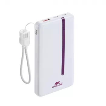 Rivacase VA2311 10000 mAh 22,5 W pārnēsājamais akumulators balts