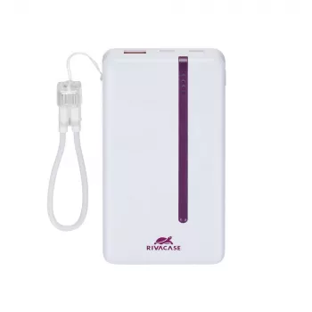 Rivacase VA2311 10000 mAh 22,5 W pārnēsājamais akumulators balts