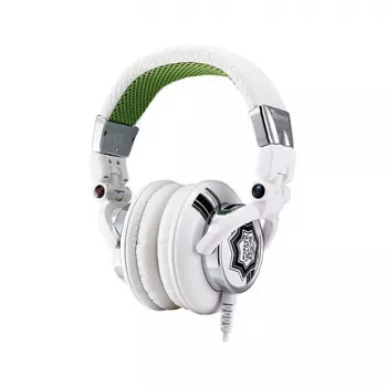 Thermaltake Tt eSPORTS Dracco baltais circumaural spēļu austiņas ar 50mm draiveriem, diviem 3.5mm, vadības elementiem uz vada