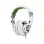 Thermaltake Tt eSPORTS Dracco baltais circumaural spēļu austiņas ar 50mm draiveriem, diviem 3.5mm, vadības elementiem uz vada