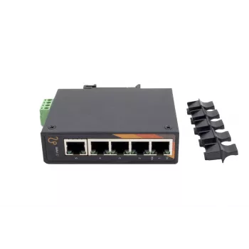EXSYS EX-6220 5 portu Gigabit Ethernet komutators, neapkalpojams, 10/100/1000 Mbps, metāla korpuss