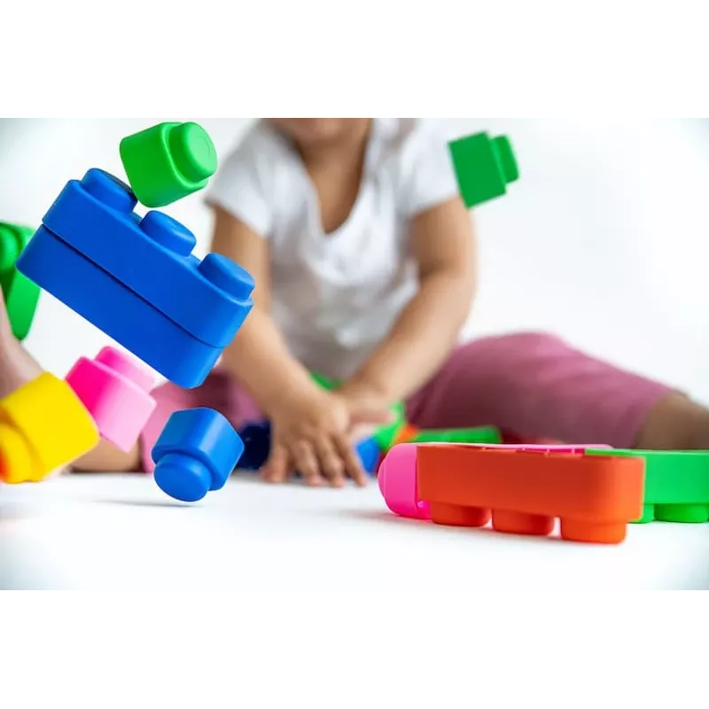 Gerardo's Toys mīksto konstruktora klucīšu komplekts, 71 gabals, EVA putas, daudzkrāsains