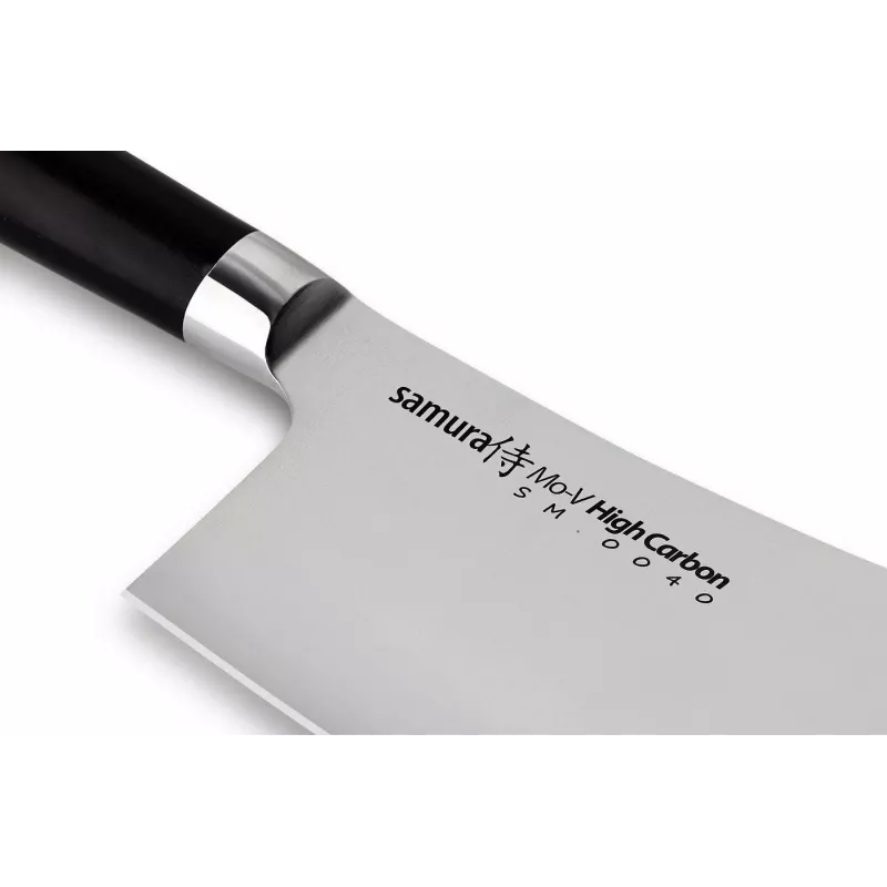 SAMURA Harakiri kapāšanas nazis 180 mm, AUS-8 nerūsējošais tērauds, melns ABS rokturis