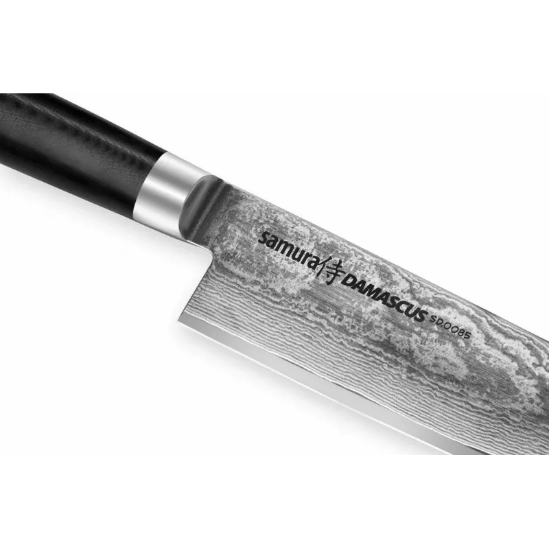 SAMURA Damascus šefpavāra nazis 200 mm, VG-10 kodols, 67 slāņu tērauds, G-10 rokturis