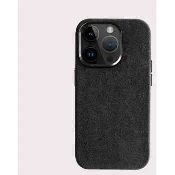 Cyoo Alcantara apvalks iPhone 15 Pro Max melns (CY123275)