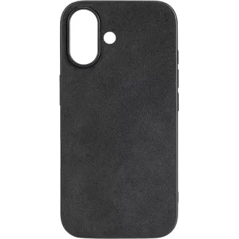 CYOO Alcantara apvalks Apple iPhone 16 Plus, melns CY123616
