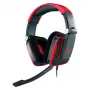 Thermaltake Tt eSPORTS SHOCK spēļu austiņas - Royal Red, vadu 3.5mm, virsauss, ievelkams mikrofons, salokāmas